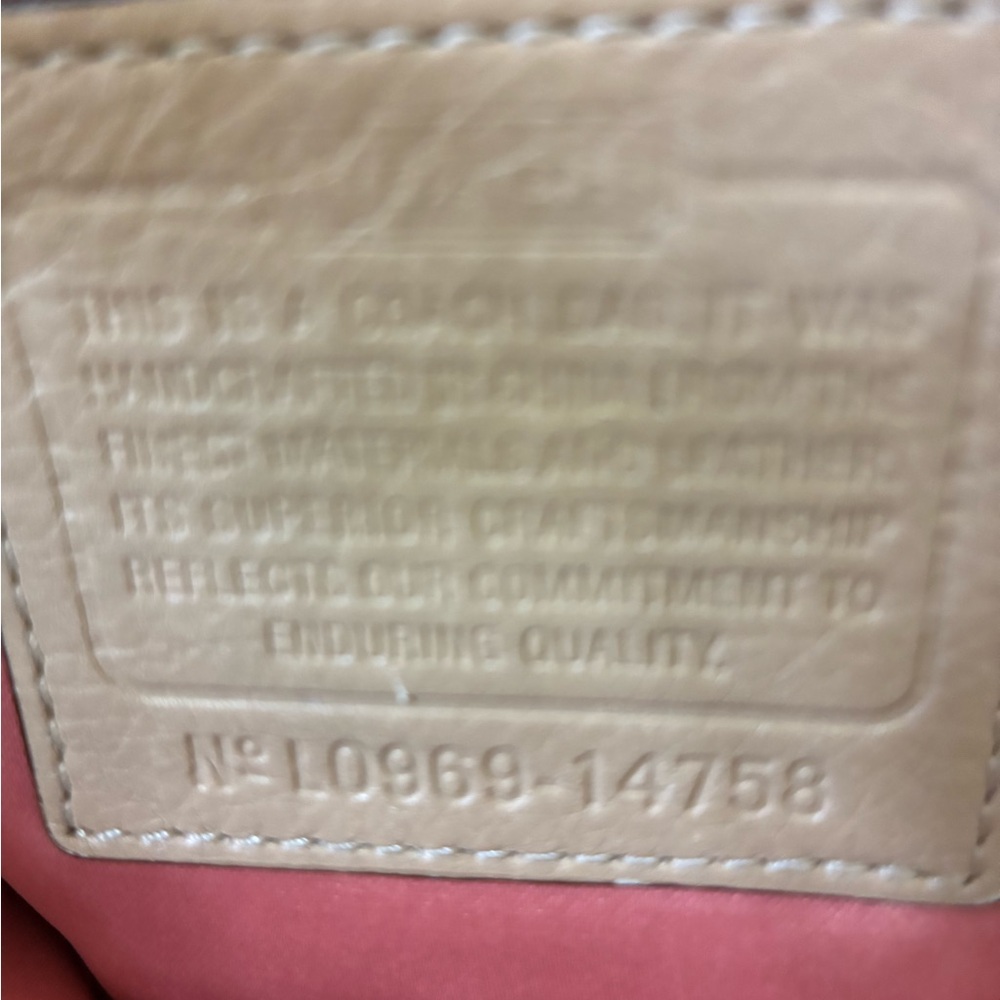 Coach Vintage Kristin Signature Op Art Hobo Bag NWOT  Authenticated - Picture 13 of 16